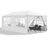 10'x20' Outdoor Party Tent with 6 Removable Sidewalls, Waterproof Canopy Patio Wedding Gazebo, White - Image 4