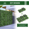 Outsunny Artificial Leaf Hedge Screen Privacy Fence Panel for Garden 3Mx1M - Image 4