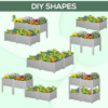 PP Set Of 2 Raised Outdoor Garden Planter Box - Image 4