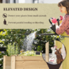 Raised Wood Garden Bed Planter Raised Wood Garden Bed Planter - Image 4