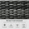 8 Piece Patio Rattan Sofa Set for Outdoor Garden, Grey