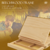 Vinsetto Wooden Table Easel Box with Storage Portable Folding Artist Easel