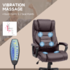High Back 6 Points Vibration Massage Executive Office Chair, Brown Vinsetto High Back 6 Points Vibration Massage Executive Office Chair, Brown Vinsetto