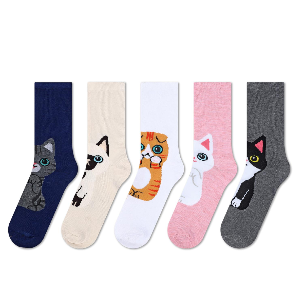 5 Pack Kitty Socks 5 Pack Kitty Socks - Image 4