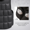 10kg Adjustable Weight Vest for Running and Gym Training, Black
