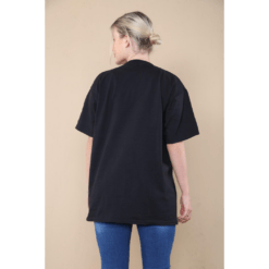 Alternative view of Ladies Oversized Sequin Eye Printed Short Sleeve T-Shirt