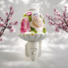 8 Inch Floral LED Nightlight – Pink and White Flowers - Image 3