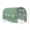 Polytunnel Walk-in Greenhouse with Zip Door and Windows - Image 5