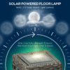 Outdoor Rattan Solar Lantern with Auto On/Off LED Lights