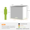 4 x 6ft Outdoor Garden Storage Shed with Window, Dark Grey