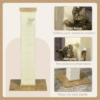 80cm Sisal Rope Scratching Post w/ Toy Ball - White