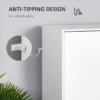 Particle Board 2-Drawer Wardrobe White/Oak Particle Board 2-Drawer Wardrobe White/Oak