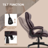 High Back 6 Points Vibration Massage Executive Office Chair, Brown Vinsetto High Back 6 Points Vibration Massage Executive Office Chair, Brown Vinsetto
