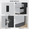 2 Door Grey Wardrobe with 3 Drawers and Hanging Rail 2 Door Grey Wardrobe with 3 Drawers and Hanging Rail