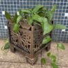 Bronze Butterfly Design Planter Rack - Image 2
