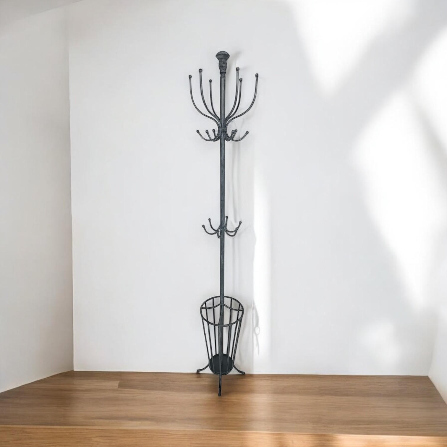 175CM GREY METAL COAT STAND/ UMBRELLA HOLD 175CM GREY METAL COAT STAND/ UMBRELLA HOLD - Image 5