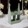 39cm Rustic Green 2 Bottle Wine Holder - Image 3