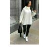 Ladies Fluorescent Polo Knit Jumper Ladies Fluorescent Polo Knit Jumper - Image 4