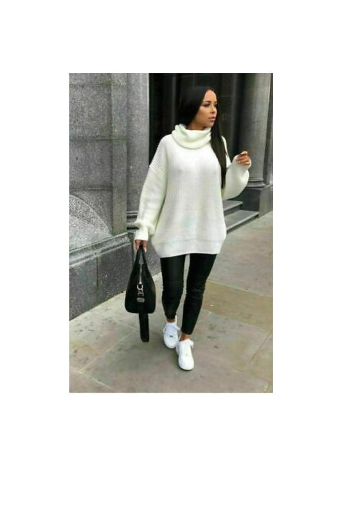 Ladies Fluorescent Polo Knit Jumper Ladies Fluorescent Polo Knit Jumper - Image 4