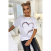 Ladies Oversized Printed Heart Short Sleeve T-Shirt Ladies Oversized Printed Heart Short Sleeve T-Shirt - Image 8