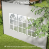 Outsunny Gazebo Side Panels for 3x3(m) or 3x6m Gazebo Canopy, 2 Pack, Green - Image 6