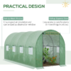 Polytunnel Walk-in Greenhouse with Zip Door and Windows - Image 6