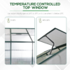 Garden Walk-in Aluminium Greenhouse Polycarbonate with Plant Bed - Image 6