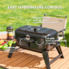 Outsunny Folding Charcoal Barbecue Grill, Portable BBQ for Camping - Image 7