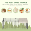 Outdoor Pet Shelter with Weather Protection and Portable Cage Design
