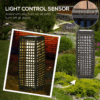 Outdoor Rattan Solar Lantern with Auto On/Off LED Lights