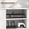 Modern TV Stand Cabinet with Living Room Storage, White