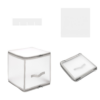VINSANI GREY XMAS 64 BAUBLE DECORATIONS BOX 0000503