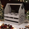 Rustic Grey 6 Bottle Holder with Bottle Opener - Image 4