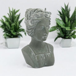 38cm Grey Resin Decorative Bust