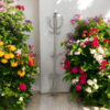 175CM CREAM METAL COAT STAND/ UMBRELLA HOL 175CM CREAM METAL COAT STAND/ UMBRELLA HOL - Image 6