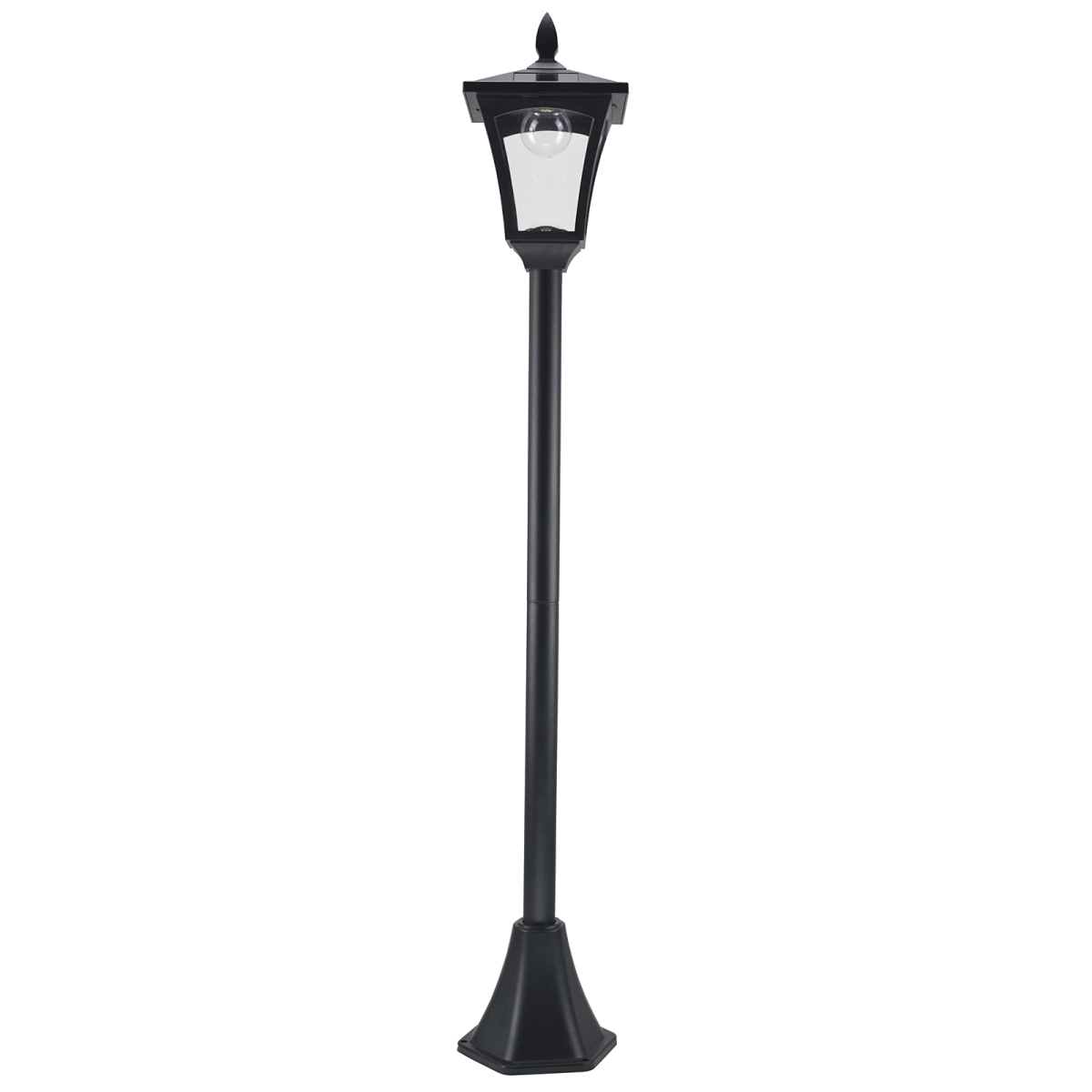 Outsunny Solar Powered Lamp Post, IP44, 18Lx18Wx160H cm-Black Outsunny Solar Powered Lamp Post, IP44, 18Lx18Wx160H cm-Black - Image 7