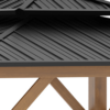 3.5 x 3.5m Aluminium Hardtop Gazebo Canopy 2-Tier Roof Grey - Image 7