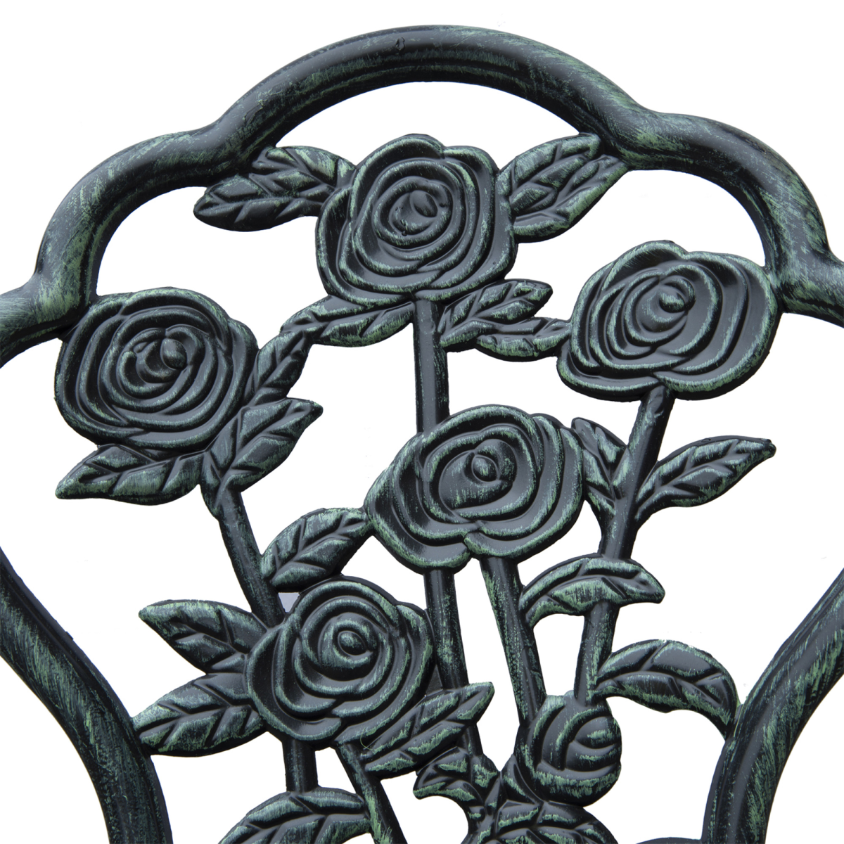 3 Pcs Cast Aluminum Bistro Set-Green 3 Pcs Cast Aluminum Bistro Set-Green - Image 7