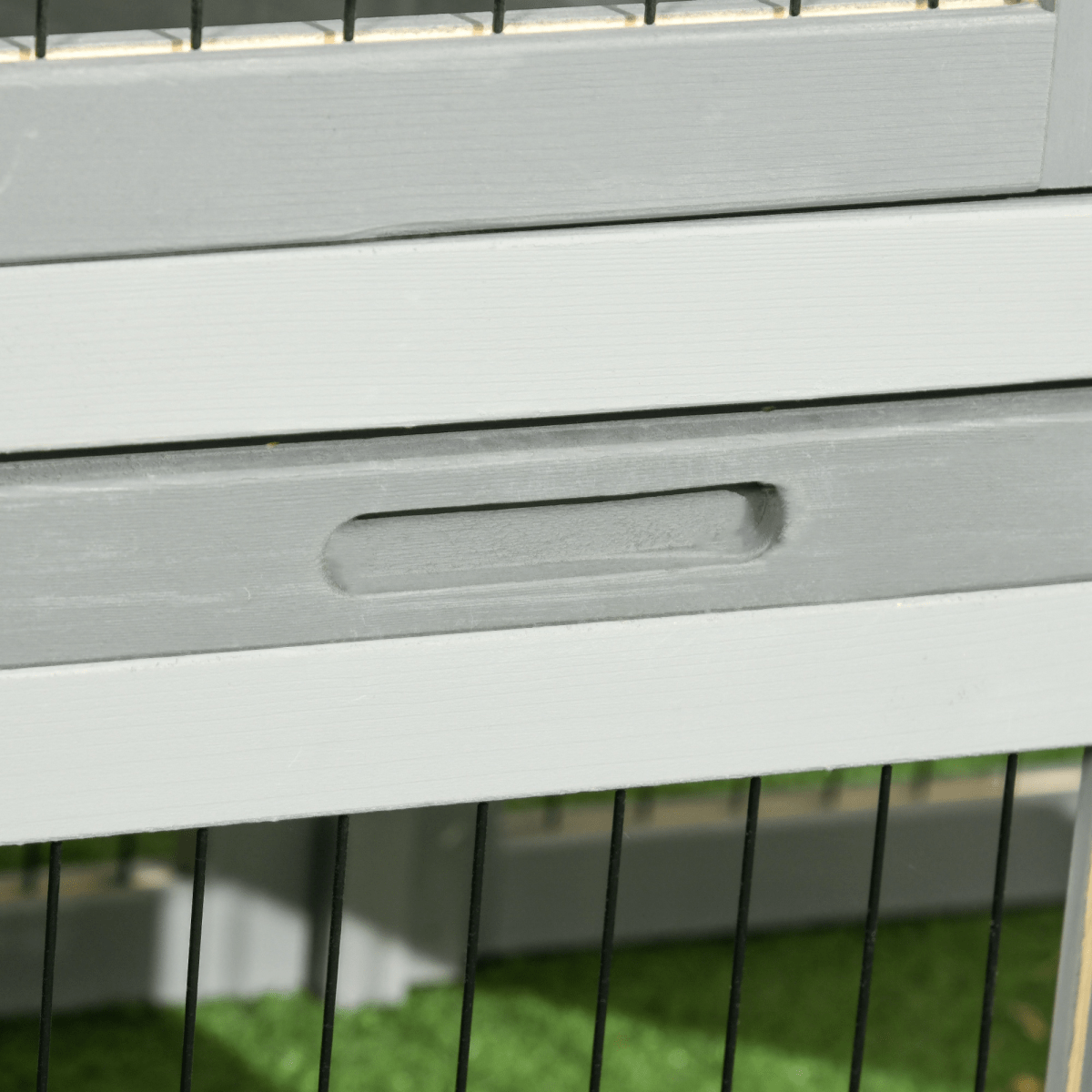 Rabbit Hutch and Outdoor Pet House with Run and Ramp Rabbit Hutch and Outdoor Pet House with Run and Ramp - Image 7