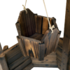 Wishing Well Planter Bucket, 60Lx55Wx 114H cm-Brown Wishing Well Planter Bucket, 60Lx55Wx 114H cm-Brown - Image 7