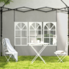 Outsunny Gazebo Side Panels for 3x3(m) or 3x6m Gazebo Canopy, 2 Pack, Green - Image 7