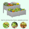PP Set Of 2 Raised Outdoor Garden Planter Box - Image 7
