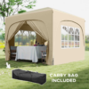Outsunny 3 x 3(m) UPF50+ Pop Up Gazebo with Sides and Carry Bag Outsunny 3 x 3(m) UPF50+ Pop Up Gazebo with Sides and Carry Bag - Image 7