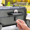 Outsunny Folding Charcoal Barbecue Grill, Portable BBQ for Camping - Image 8