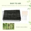 Outdoor Pet Shelter with Weather Protection and Portable Cage Design