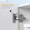 kleankin LED Illuminated Mirror Cabinet Lights, Touch Switch, for Bathroom