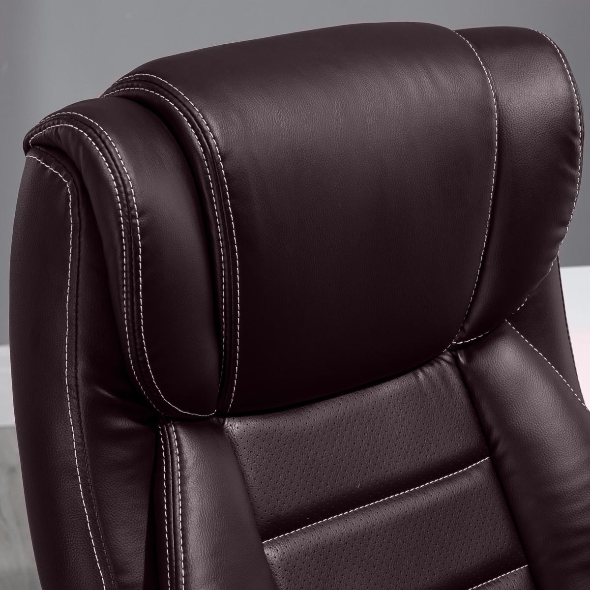 High Back 6 Points Vibration Massage Executive Office Chair, Brown Vinsetto High Back 6 Points Vibration Massage Executive Office Chair, Brown Vinsetto - Image 7