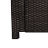 3 Seater Rattan Sofa Brown Wicker Weave Metal Frame Chair Outdoor Furniture 3 Seater Rattan Sofa Brown Wicker Weave Metal Frame Chair Outdoor Furniture