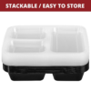 VINSANI 20pk 3 COMPARTMENTS MEAL PREP CONTAINERS 1010477 VINSANI 20pk 3 COMPARTMENTS MEAL PREP CONTAINERS 1010477