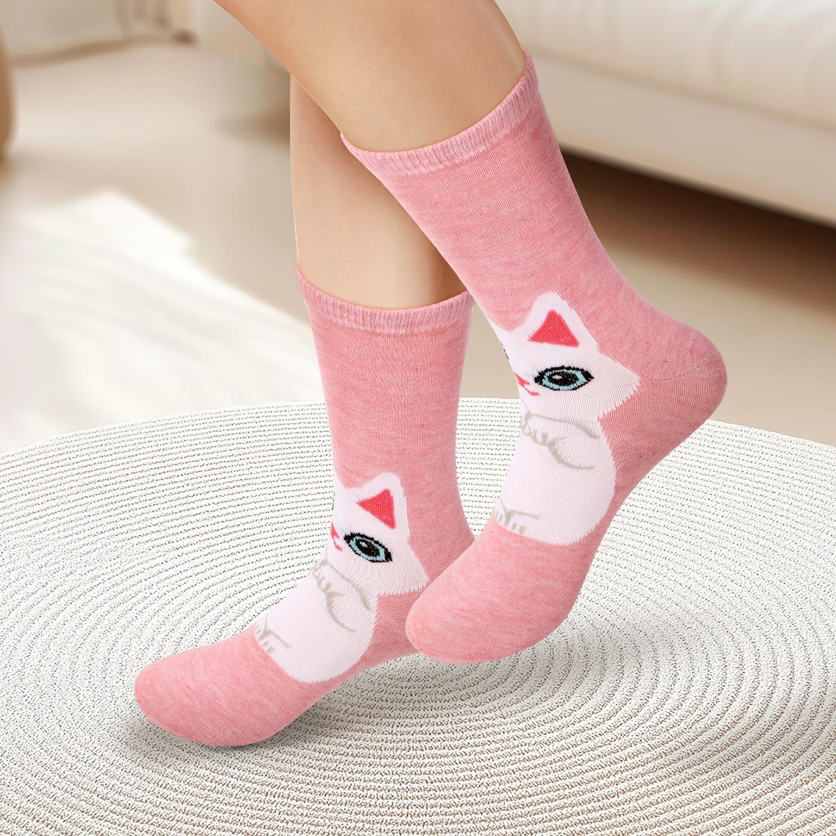 5 Pack Kitty Socks 5 Pack Kitty Socks - Image 7